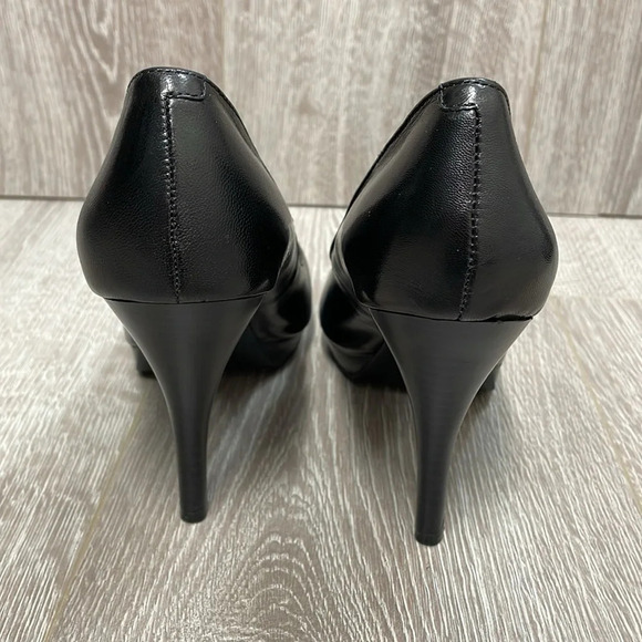 Alfani Maddy Leather Platform Pumps Heels Black 9.5M - Picture 4 of 15